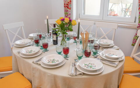 La Collina degli Ulivi 8+2: Meubles, Vaisselle, Table, Nappe De Table, Serveware, Vaisselle, Linge, Salle À Manger, Textile