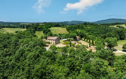 Podere Sant'Eugenio 14: Arbre, Herbe, Paysage, Zone Rurale, Plaine, Prairie, Lot Terre, Établissements Humains, Biens
