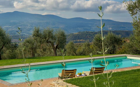Terra San Raffaele 10+3: Piscine, Chaîne De Montagnes, Eco Hôtel, Recours, Aménagement Paysager, Hacienda, Crête, Ferme, Villa, Plantation