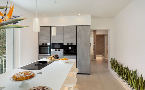 Villa Lunezia 6: Meubles, Design Intérieur, Sol, Mur, Sol, Cuisine, Comptoir, Bois, Plafond, Domicile