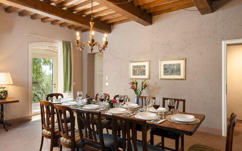 Il Poggione 10: Meubles, Design Intérieur, Salle À Manger, Mur, Table, Chaise, Table Cuisine Et Salle A Manger, Bois, Plafond, Sol
