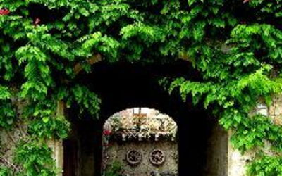 Il Camino: entrance to the apartment