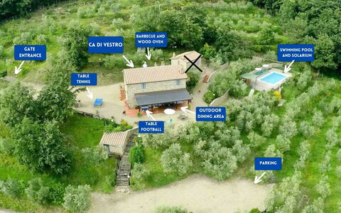 Agriturismo Ca di Vestro: Maison, Arbuste, Zone Rurale, Chalet, Biens, Village, Ferme, Jardin, Aménagement Paysager