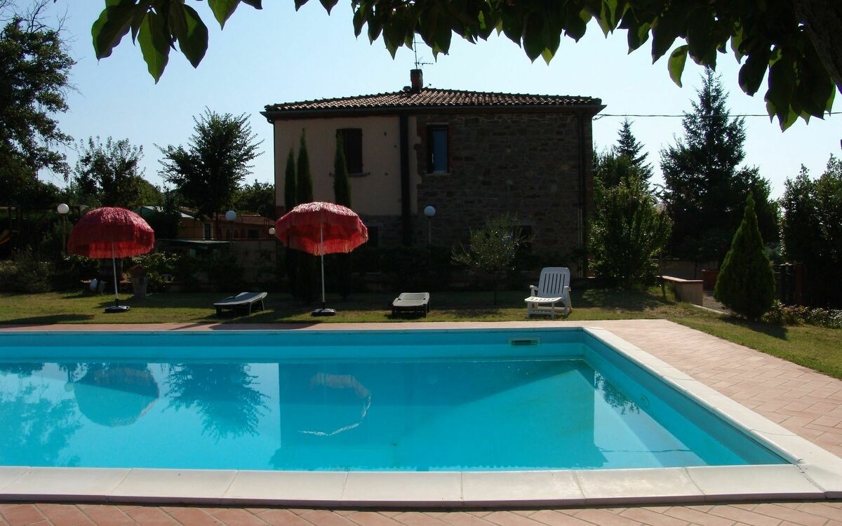 main house and swimming pool