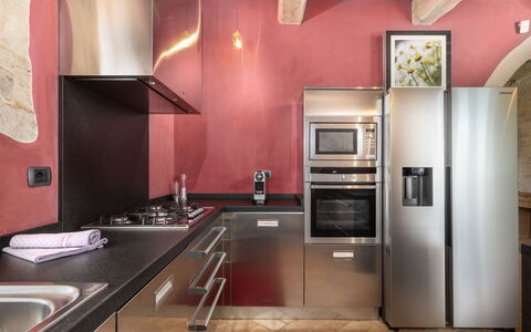 Villa Ferdinando: Cuisine, Appareil De Cuisine, Comptoir, Design Intérieur, Principaux Appliance, Meubles, Sol, Électroménager, Bois, Domicile