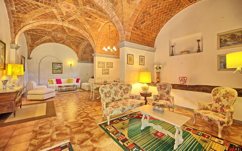 Villa Campogialli: Pièce, Propriété, Design Intérieur, Bâtiment, Meubles, Architecture, Immobilier, Salon, Plafond, Maison