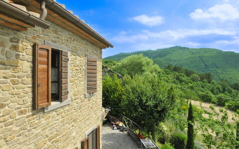 Casetta i Ciliegi: Jardin, Chalet, Ferme, Ombre, Aménagement Paysager, Biens, Cour, Arrière-Cour, Mur De Pierre, Hacienda