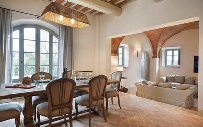 La Valle 2 Castelfalfi: Pièce, Propriété, Bâtiment, Design Intérieur, Meubles, Salon, Plafond, Sol, Immobilier, Maison