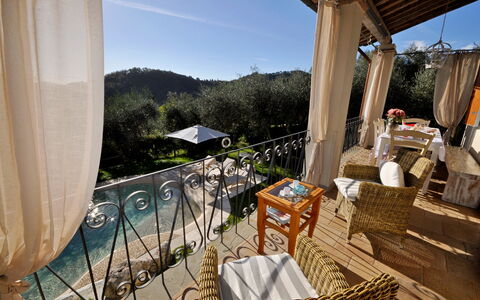 Casa Roberto: Meubles, Mobilier De Jardin, Chaise, Table, Recours, Piscine, Tableau De Plein Air, Eco Hôtel, Ombre, Balcon